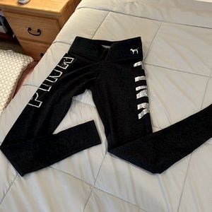 PINK yoga pants with bling